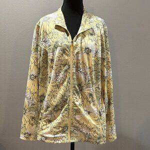 Yellow and Grey Active Longsleeve lightweight Jacket